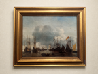 Plachetnice na moři – olejomalba podle Reiniera Noomse (Zeeman), 62 × 50 cm